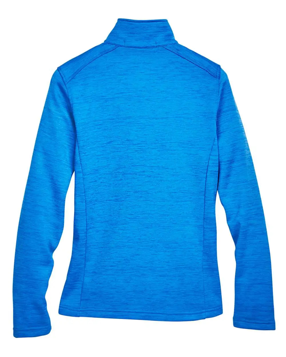Devon & Jones Dg798w Women's Newbury MÃ©lange Fleece Quarter-zip Pullover - French Blue Heather