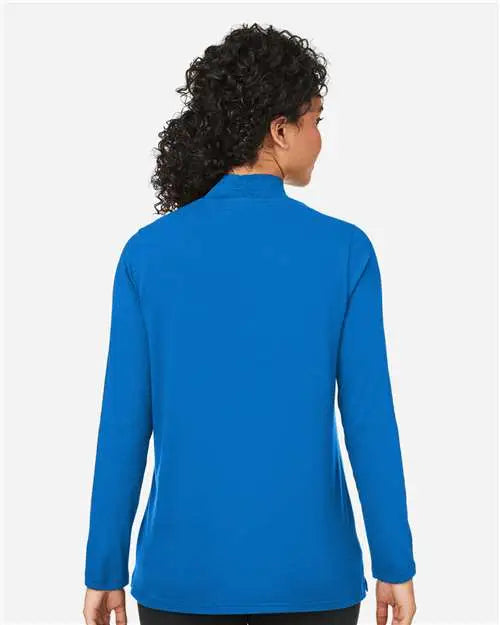 Devon & Jones Dp121w Women's Raleigh Shawl Collar Knit Top - French Blue