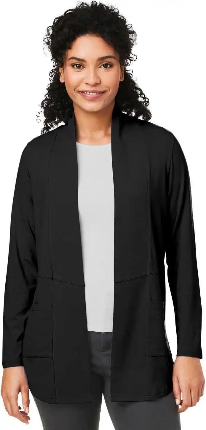 Devon & Jones Dp125w Ladies’ Raleigh Stretch Cardigan Black
