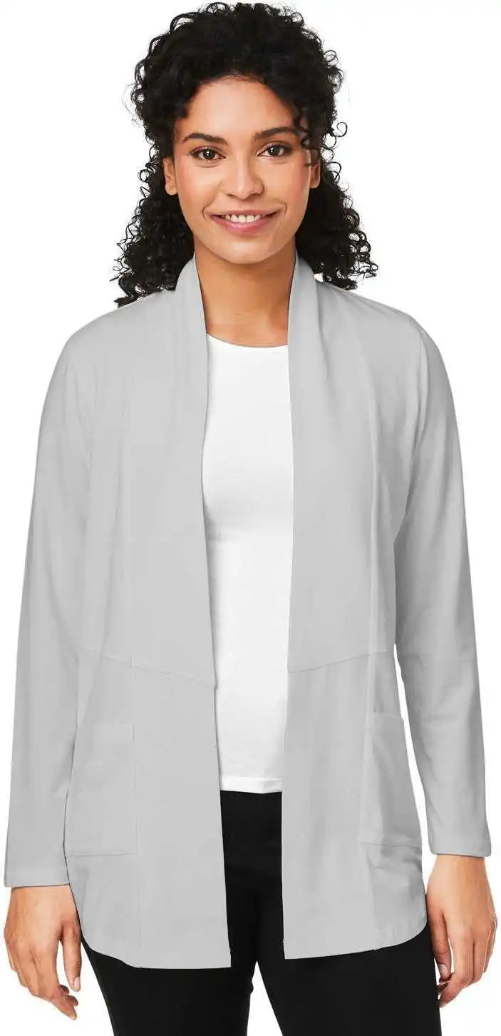 Devon &amp; Jones Dp125w Ladies’ Raleigh Stretch Cardigan Grey