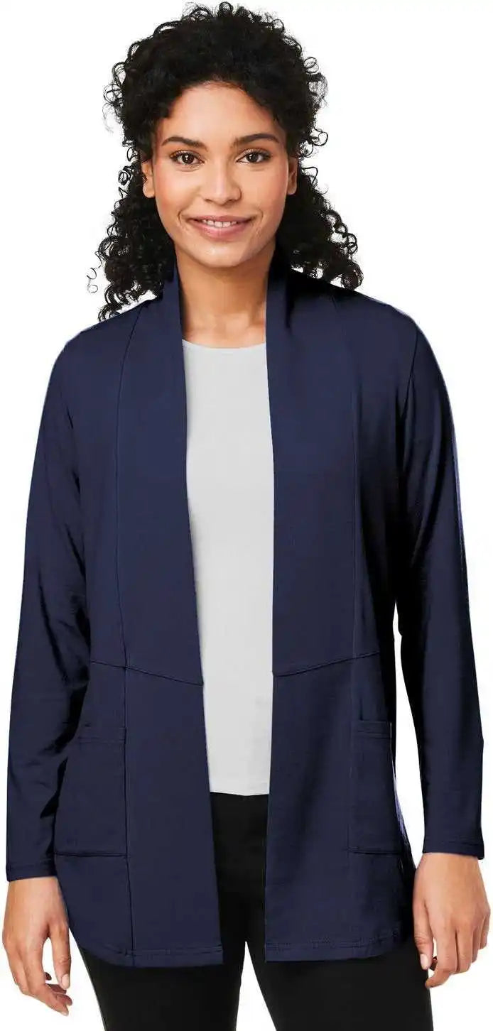 Devon &amp; Jones Dp125w Ladies’ Raleigh Stretch Cardigan Navy