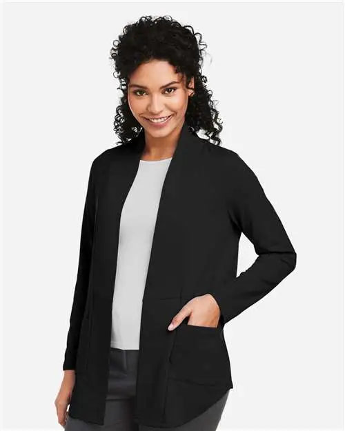 Devon & Jones Dp125w Women's Raleigh Stretch Cardigan - Black