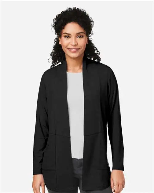 Devon & Jones Dp125w Women's Raleigh Stretch Cardigan - Black