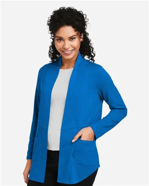 Devon & Jones Dp125w Women’s Raleigh Stretch Cardigan - French Blue