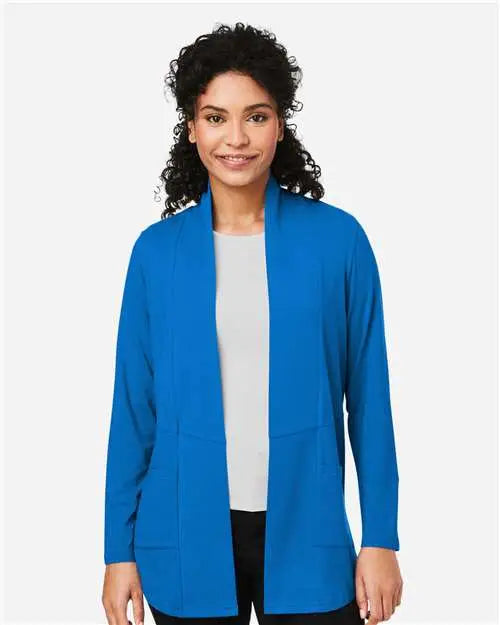 Devon & Jones Dp125w Women’s Raleigh Stretch Cardigan - French Blue