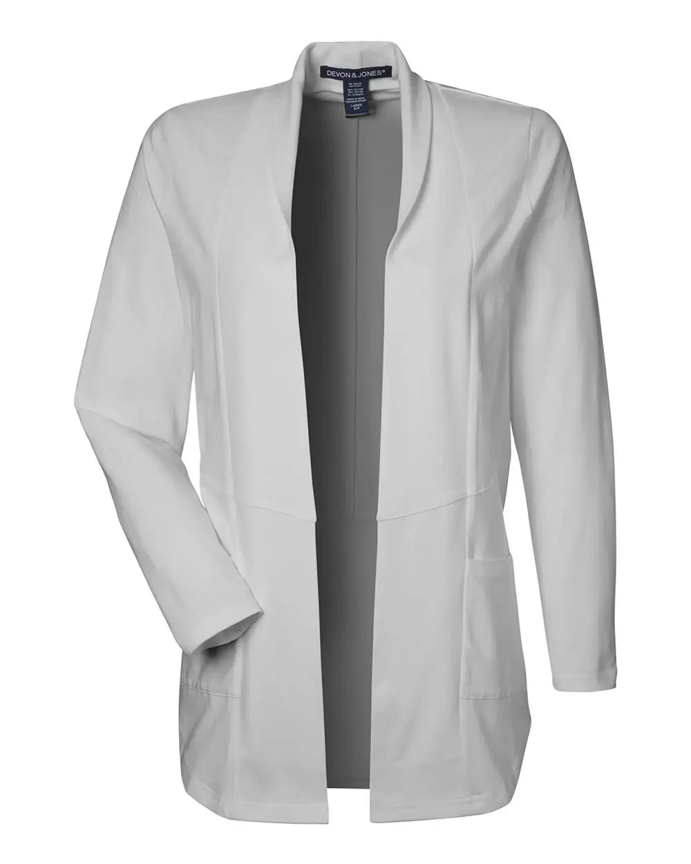 Devon & Jones Dp125w Women’s Raleigh Stretch Cardigan - Grey