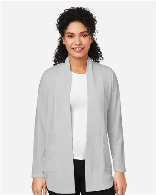Devon & Jones Dp125w Women's Raleigh Stretch Cardigan - Grey
