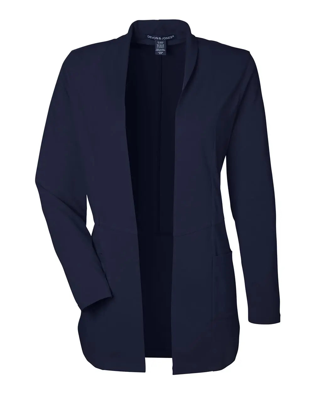 Devon & Jones Dp125w Women’s Raleigh Stretch Cardigan - Navy