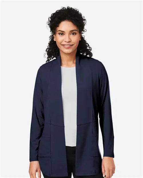 Devon & Jones Dp125w Women’s Raleigh Stretch Cardigan - Navy