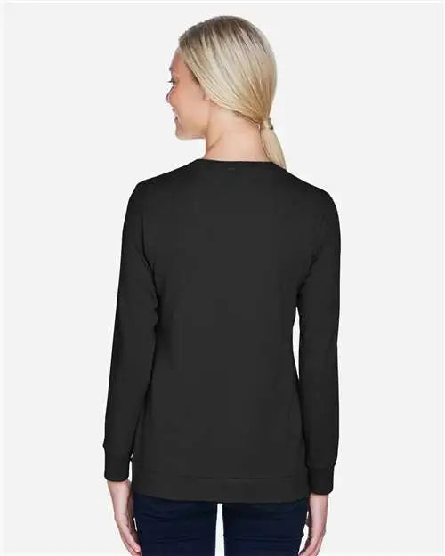Devon & Jones Dp181w Women's Perfect Fitâ„¢ Ribbon Cardigan - Black