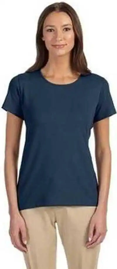 Devon & Jones Dp182w Ladies’ Perfect Fit Shell T-shirt - Navy