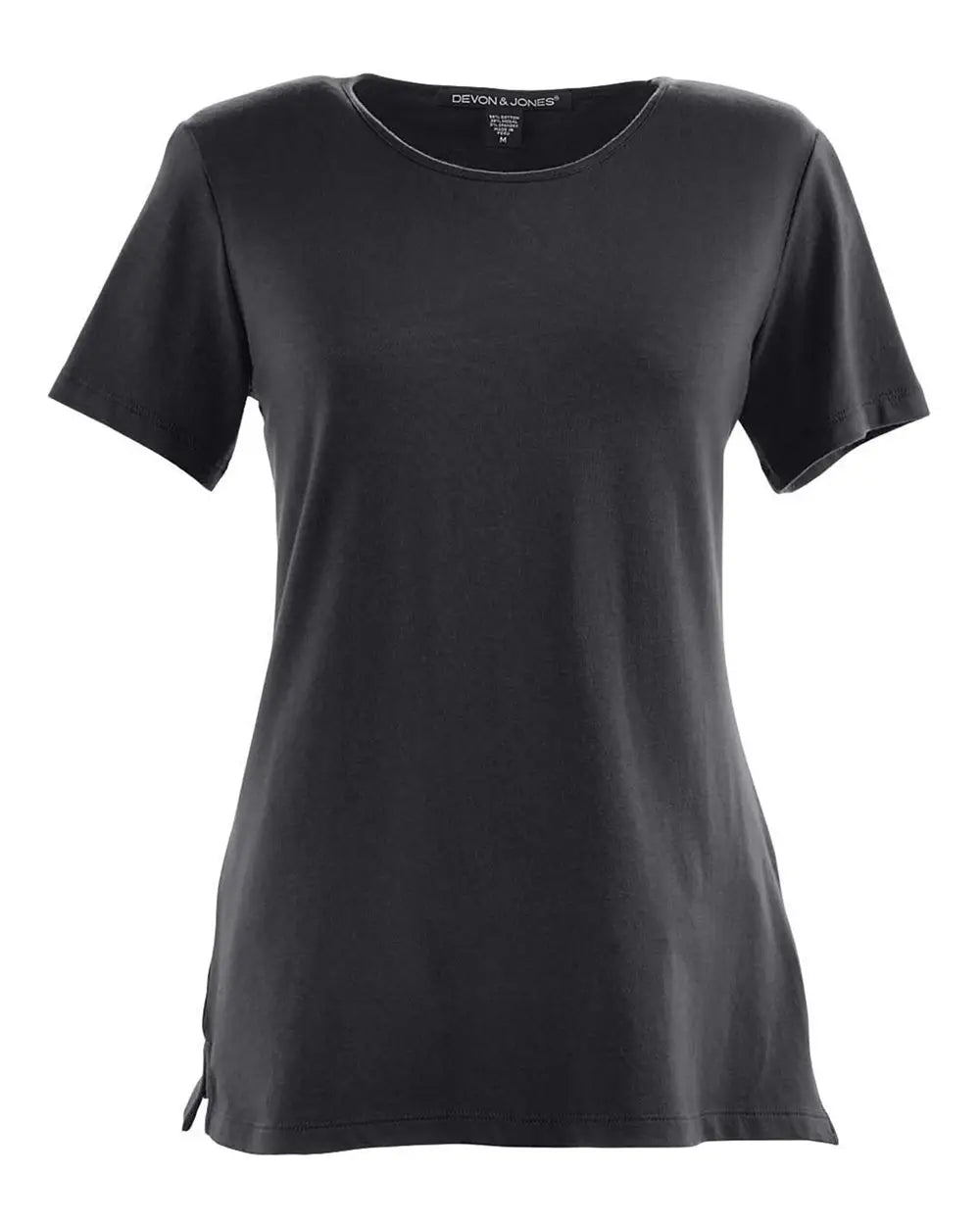 Devon & Jones Dp182w Women’s Perfect Fitâ„¢ Shell T-shirt - Black