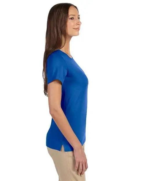 Devon & Jones Dp182w Women’s Perfect Fitâ„¢ Shell T-shirt - French Blue