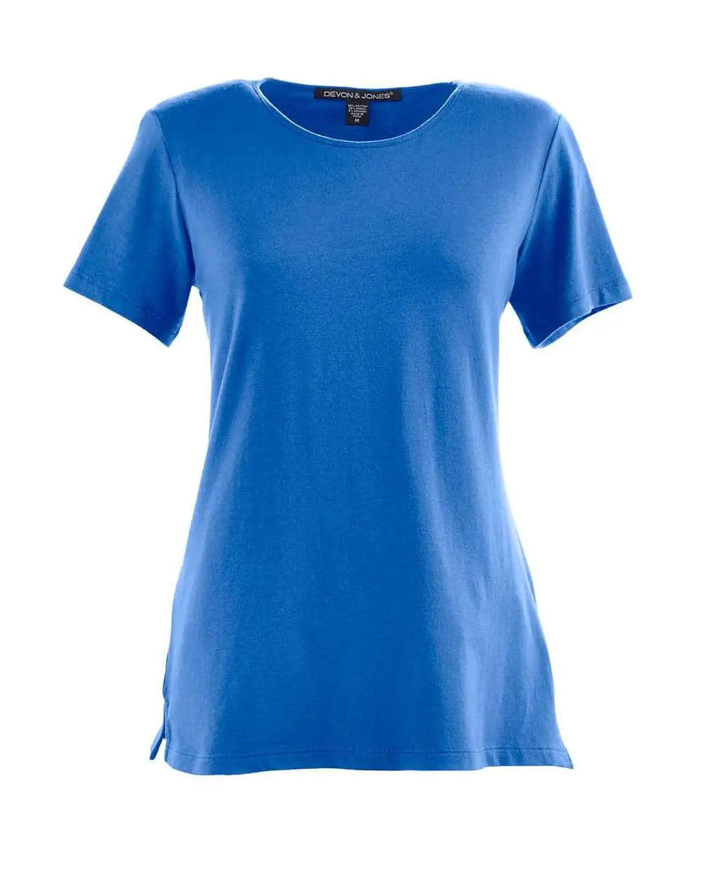 Devon & Jones Dp182w Women’s Perfect Fitâ„¢ Shell T-shirt - French Blue