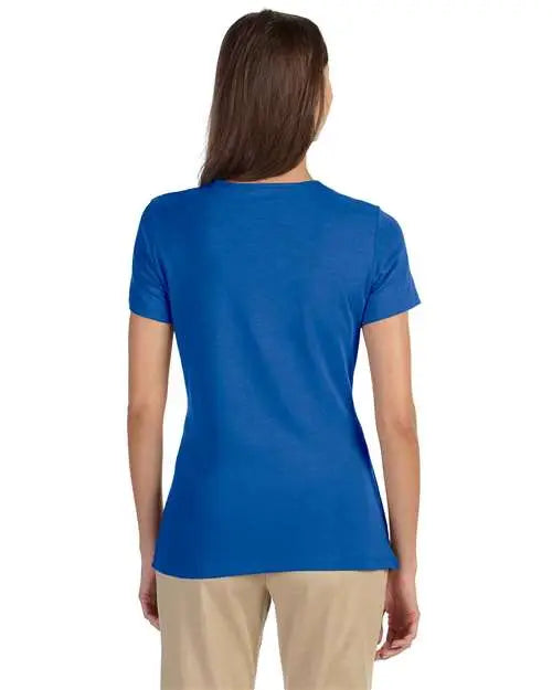 Devon & Jones Dp182w Women’s Perfect Fitâ„¢ Shell T-shirt - French Blue