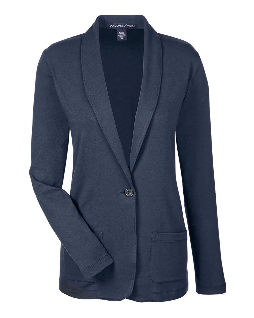 Devon & Jones Dp462w Women’s Perfect Fitâ„¢ Shawl Collar Cardigan - Navy