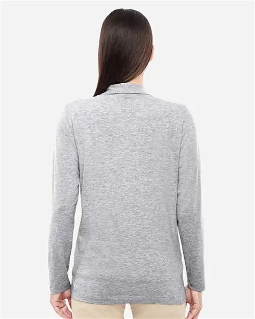 Devon & Jones Dp462w Women’s Perfect Fitâ„¢ Shawl Collar Cardigan - Grey Heather