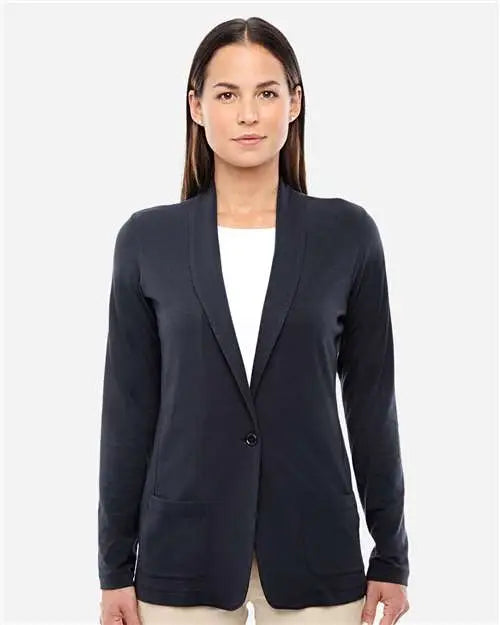 Devon & Jones Dp462w Women’s Perfect Fitâ„¢ Shawl Collar Cardigan - Black