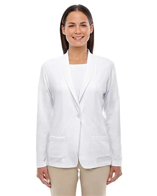 Devon & Jones Dp462w Women’s Perfect Fitâ„¢ Shawl Collar Cardigan - White