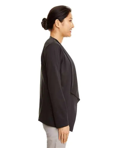 Devon & Jones Dp465w Women's Perfect Fitâ„¢ Draped Open Blazer