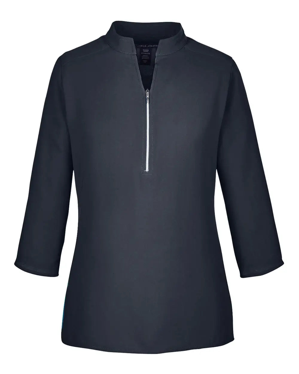 Devon & Jones Dp611w Women’s Perfect Fitâ„¢ Three-quarter Sleeve Crepe Tunic - Black