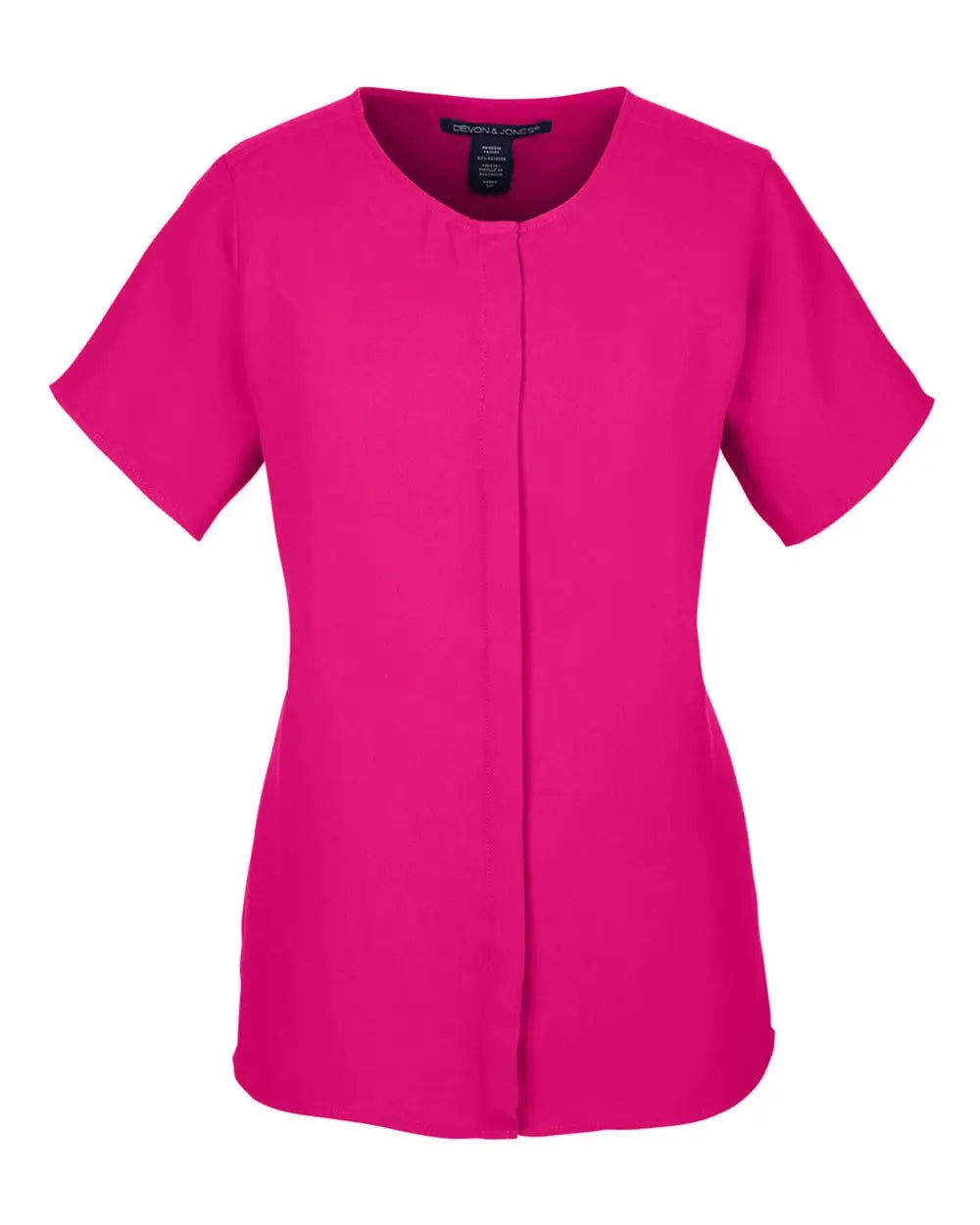 Devon & Jones Dp612w Women's Perfect Fit Crepe Blouse - Crown Raspberry - Ladies Xs