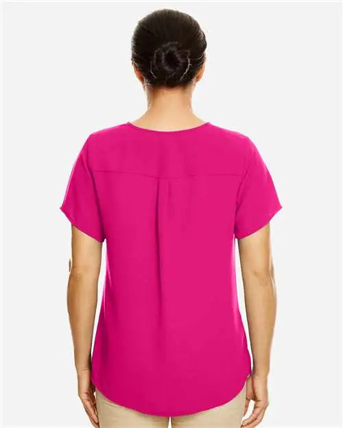 Devon & Jones Dp612w Women's Perfect Fit Crepe Blouse - Crown Raspberry