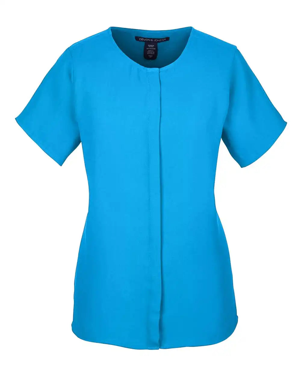Devon & Jones Dp612w Women’s Perfect Fit™ Crepe Blouse - Ocean Blue - Xs