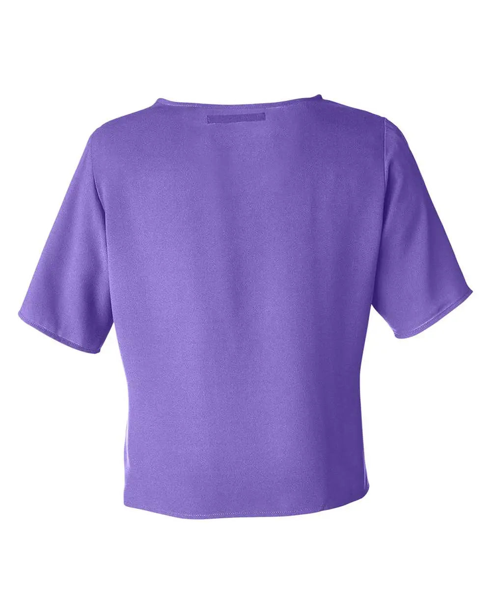 Devon & Jones Dp617w Women's Perfect Fitâ„¢ Tie Front Blouse - Grape