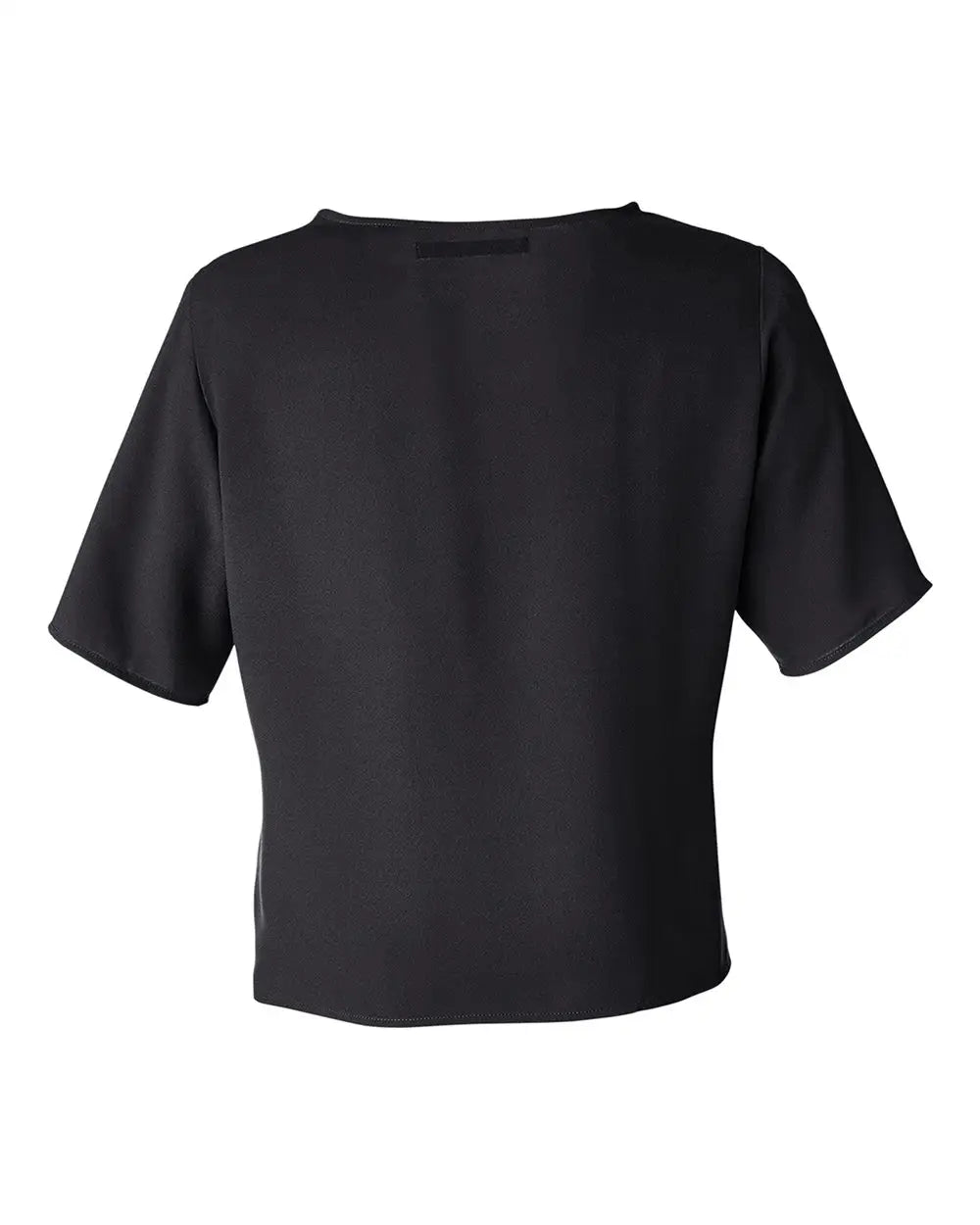 Devon & Jones Dp617w Women’s Perfect Fitâ„¢ Tie Front Blouse - Black