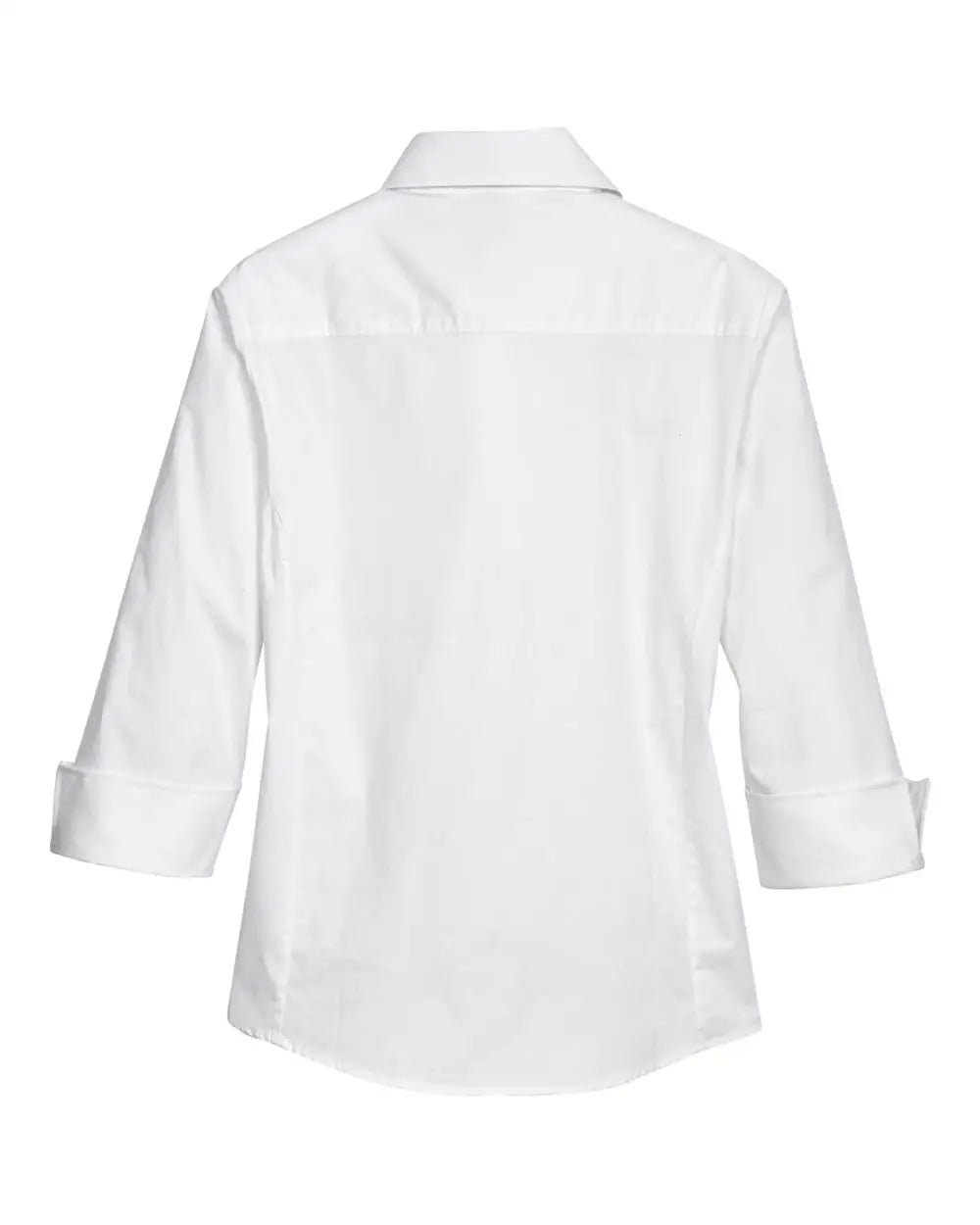 Devon & Jones Dp625w Women’s Perfect Fit Three-quarter Sleeve Stretch Poplin Dress Shirt - White