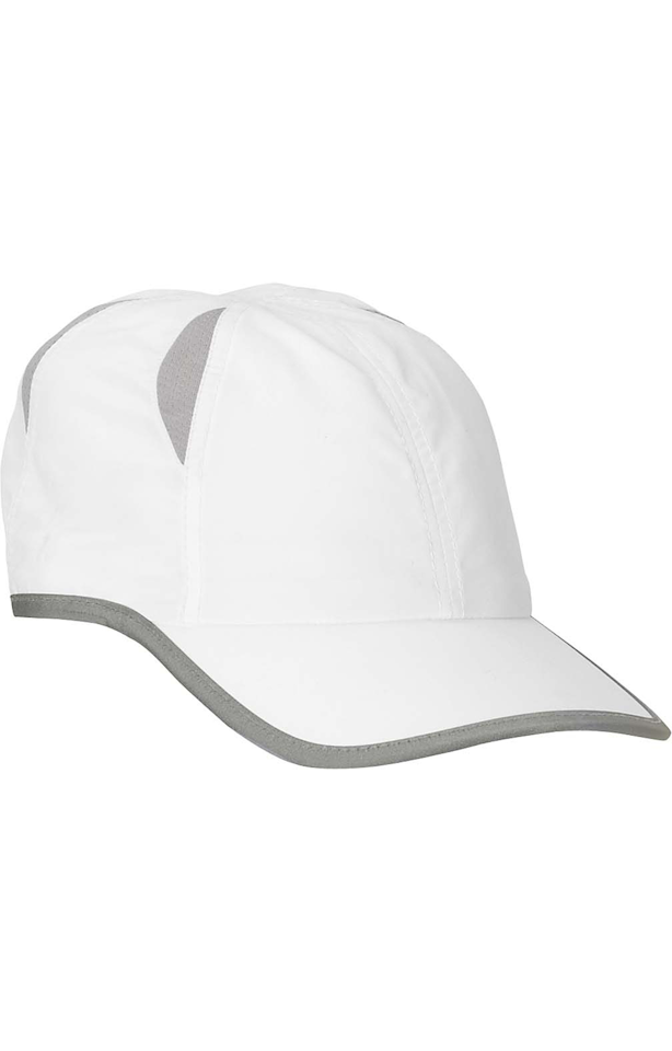 Big Accessories BA514 Performance Cap - White
