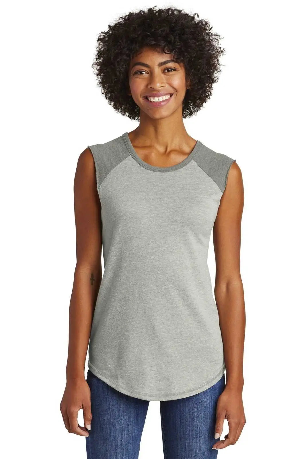 Alternative Aa5104 Women’s Team Player Vintage 50/50 Tee - Smoke Coal