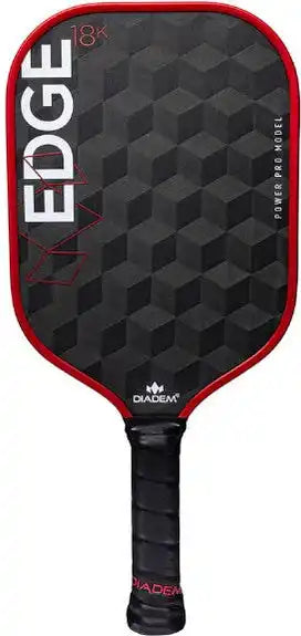 Diadem Edge 18k Power Pro Pickleball Paddle - Black Red