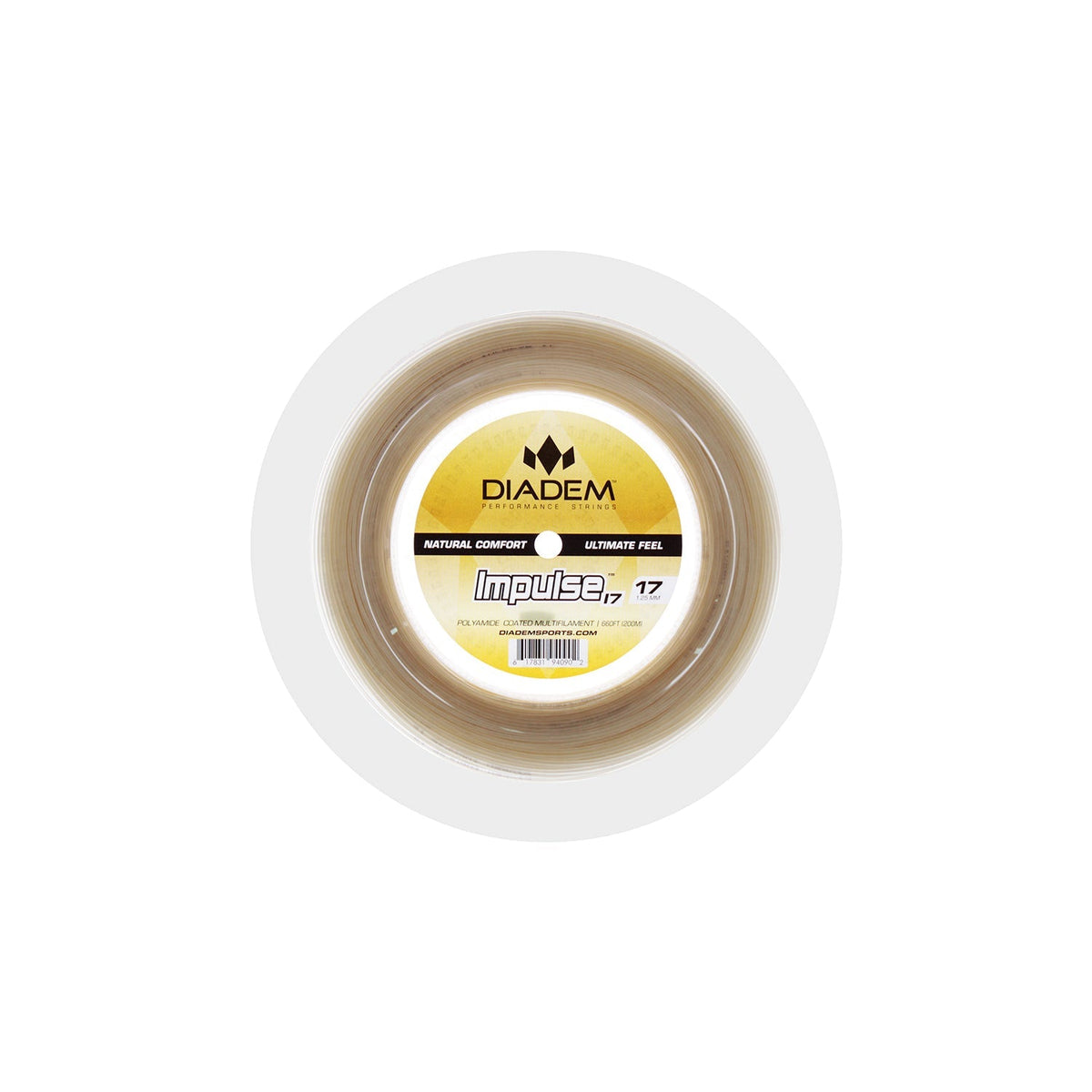 Diadem Impulse Reel Tennis Racket Strings - 17 (1.25mm) / Natural