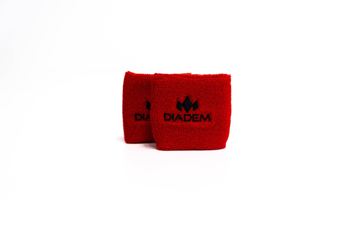 Diadem Logo Small Wristbands - Red