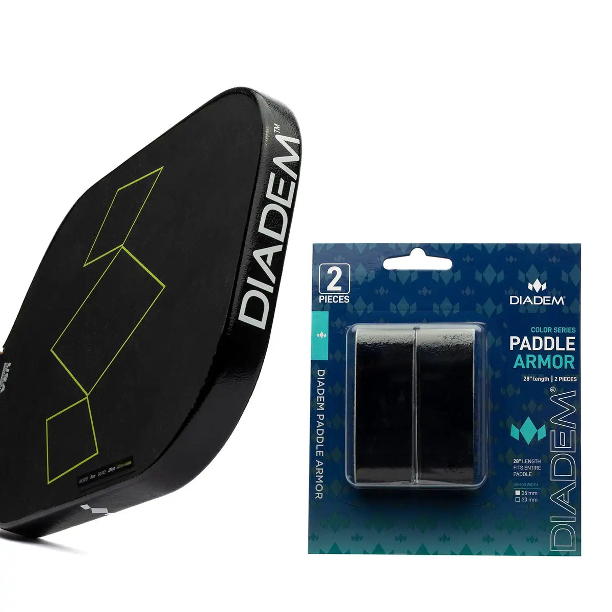 Diadem Paddle Armor - Black / 25mm