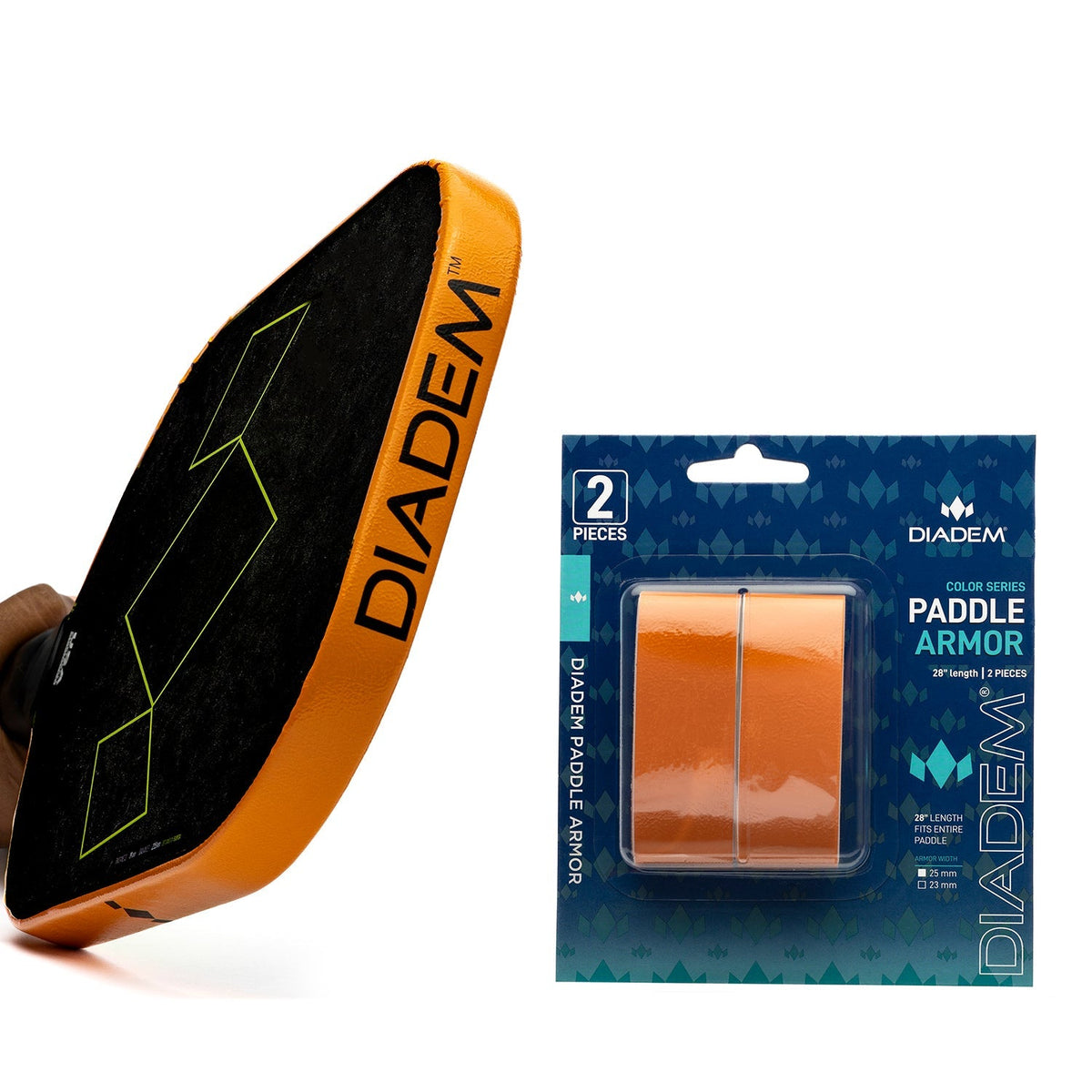 Diadem Paddle Armor Pickleball Accessories - Orange / 25mm