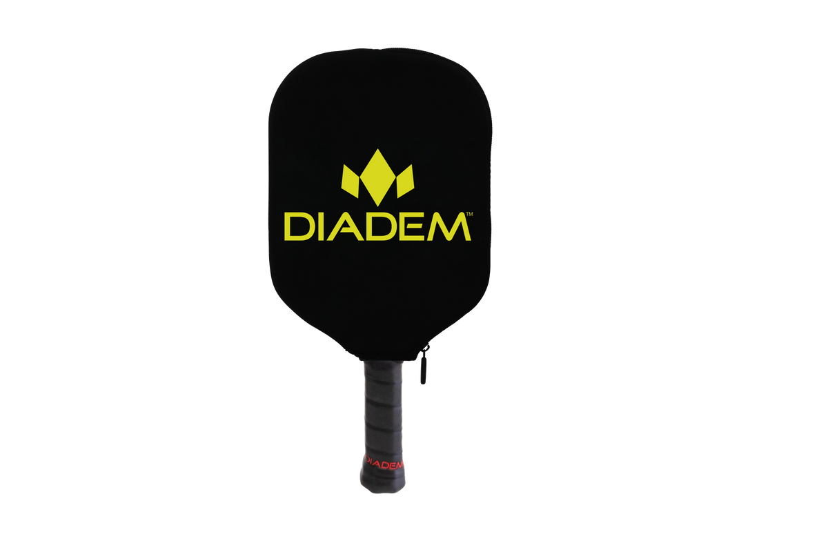 Diadem Paddle Cover Pickleball Accessories - Black/yellow