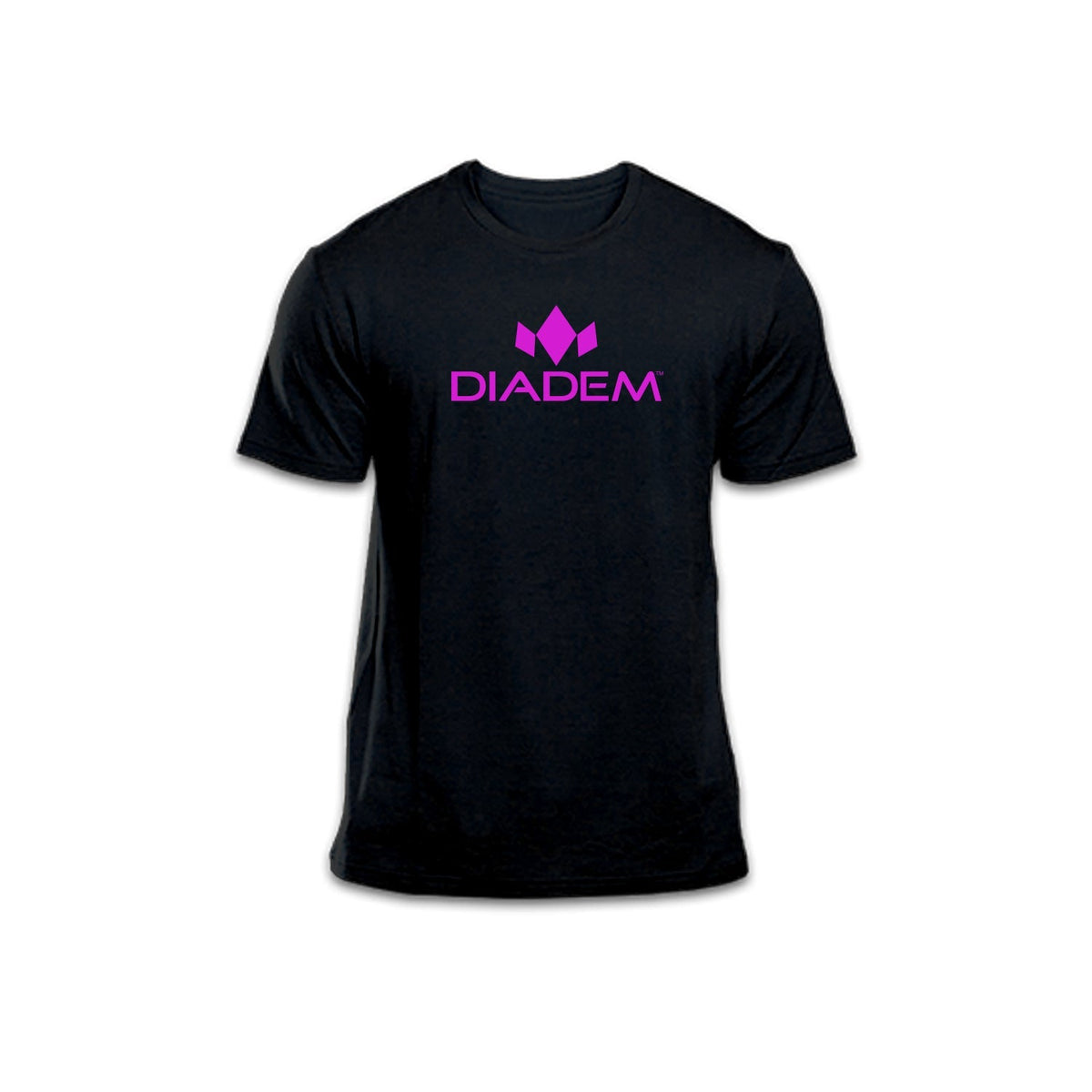 Diadem Performance T-shirt - Black W/ Pink Logo / Small