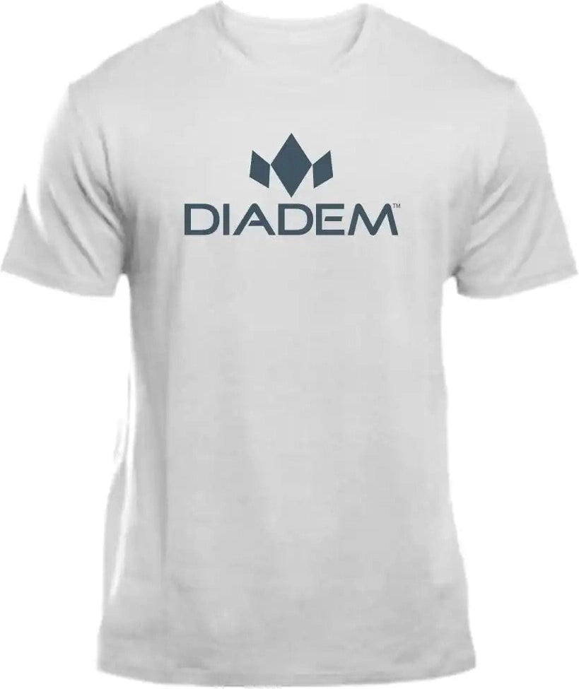 Diadem Performance T-shirt - White W/grey Logo / Xs