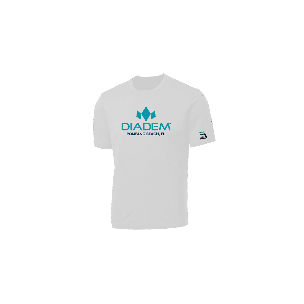 Diadem Pickleball Drycore 100% Polyester T-shirt - White / Xs