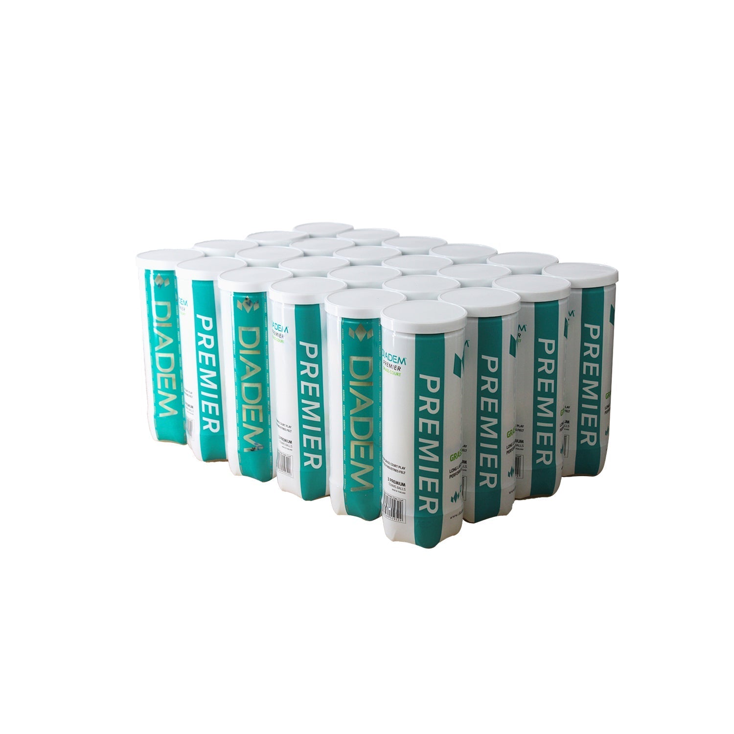 Diadem Premier White Grass Court Ball - Case Tennis Balls