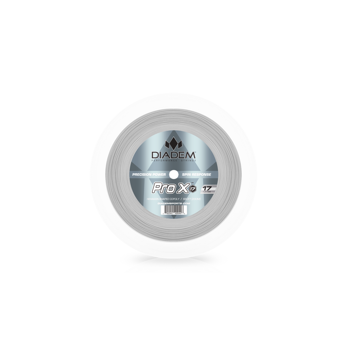 Diadem Pro x Reel Tennis Racket Strings - 15l(1.35mm) / Silver