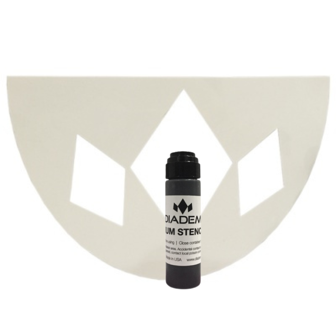 Diadem Stencil and Ink Bundle - Black