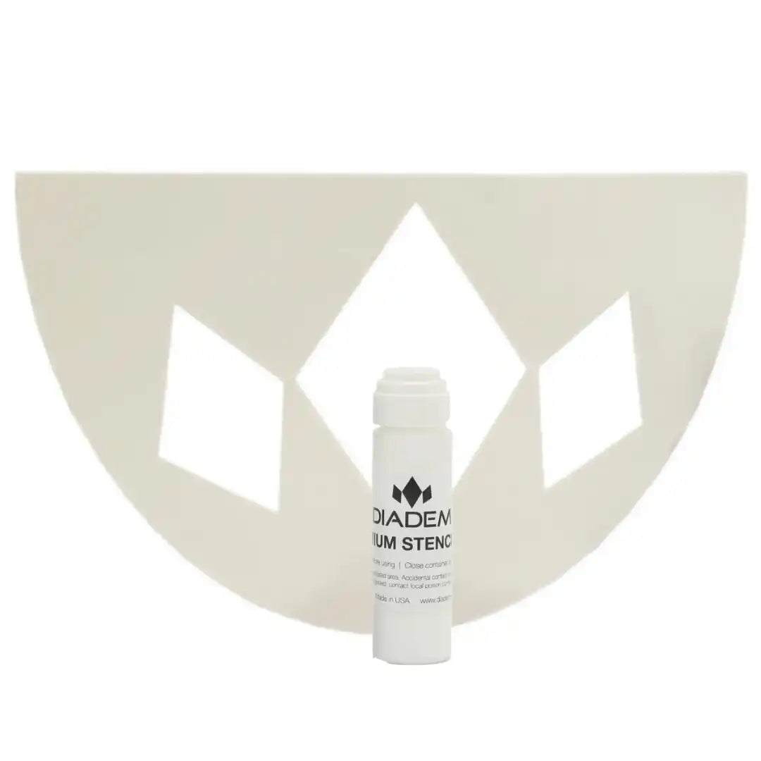 Diadem Stencil and Ink Bundle - White