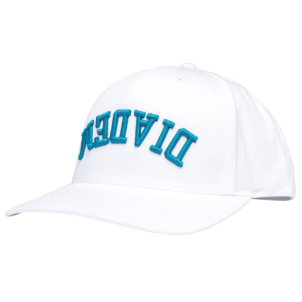 Diadem Upside Down Hat - White / Teal
