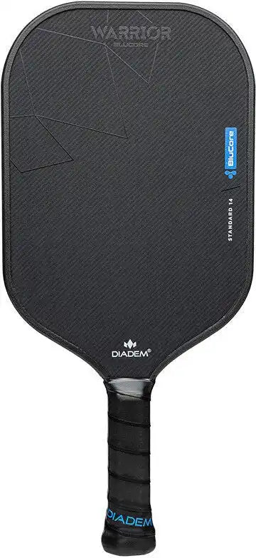 Diadem Warrior Blucore V3 14mm Pickleball Paddle Standard Shape - Black Blue