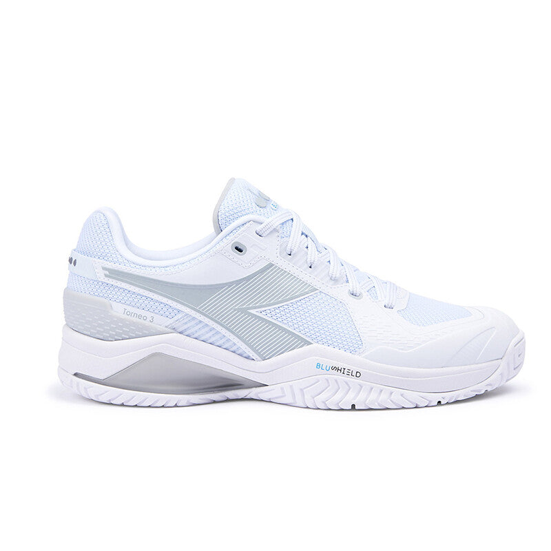 Diadora Blushield Torneo 3 Ag (w) (white/orchid Bloom) - Wh/sl / 6