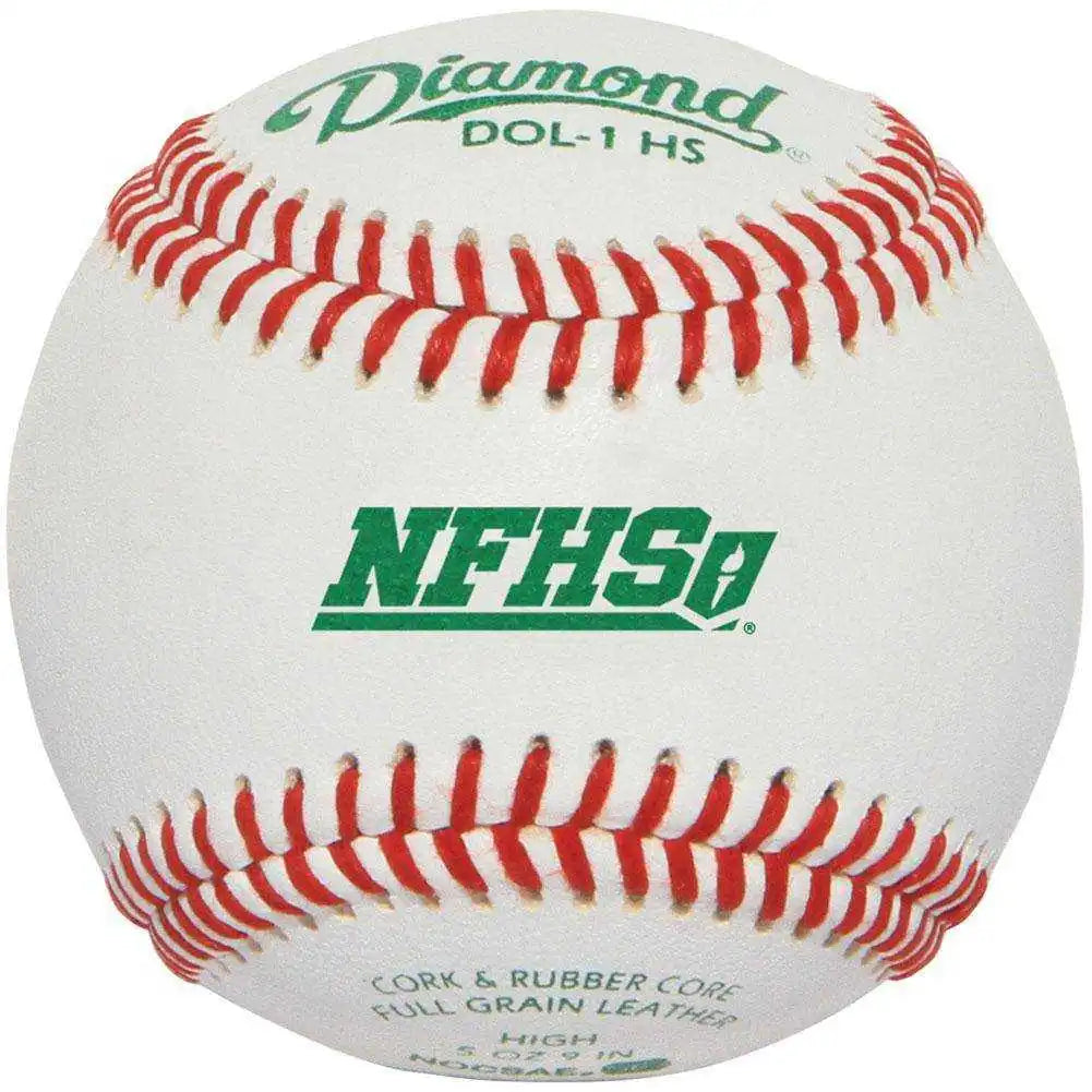 Diamond Dol 1 Hs Nocsae Baseballs Dozen White